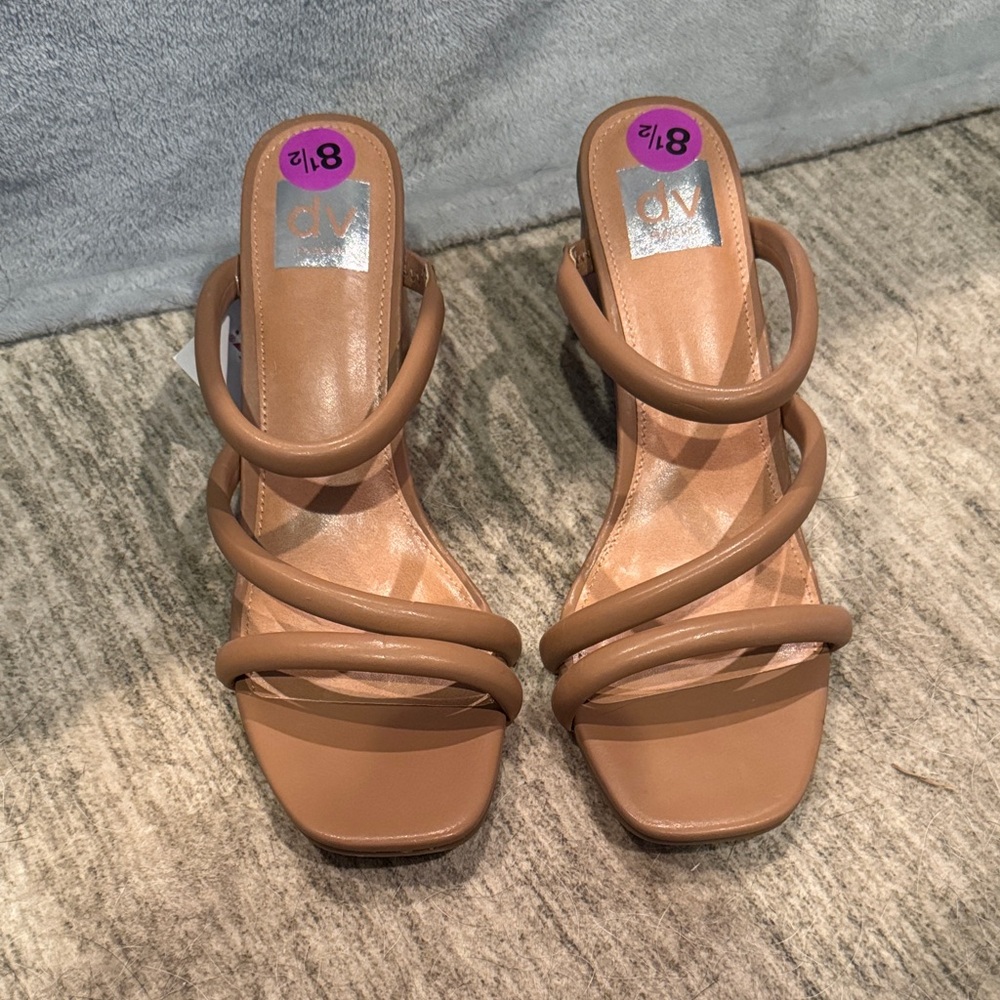 DV by Dolce Vita Women's Brown Strappy Heels